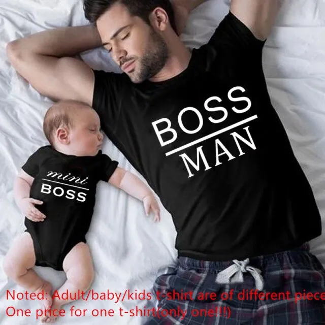 Cute Family Look Matching Clothes T shirt Father Daughter Son