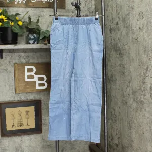 DG2 Womens Softcell Denim Wide Leg Pants 720895 Blue PXS