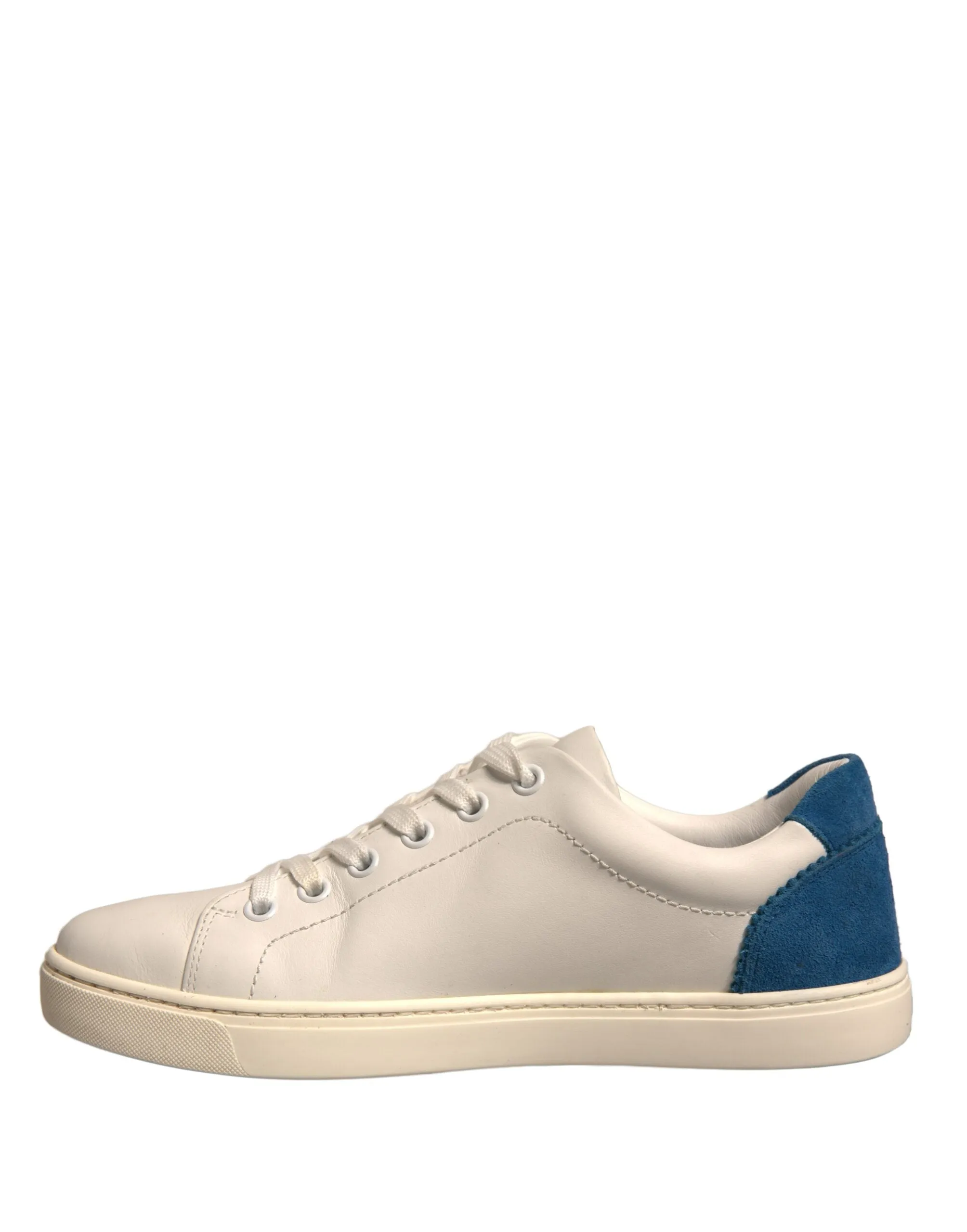 Dolce&Gabbana Women Ivory Sneakers Leather Low Top Flat Trainer Shoes Size EU 36