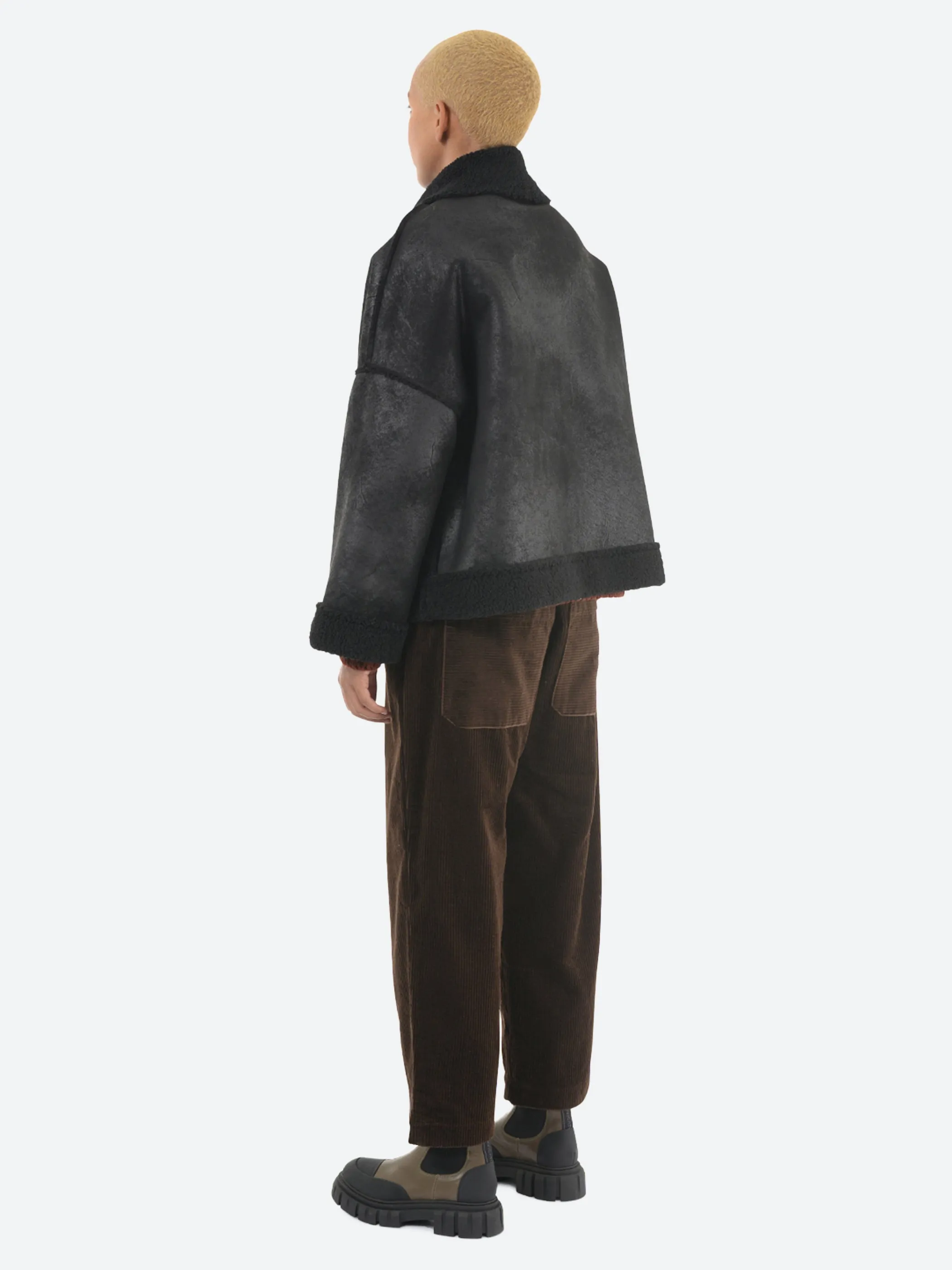 Eco-Shearling Zipped Jacket