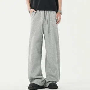 Elastic Wide-Leg Sweatpants