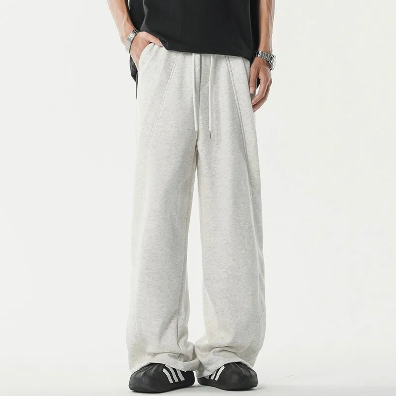 Elastic Wide-Leg Sweatpants