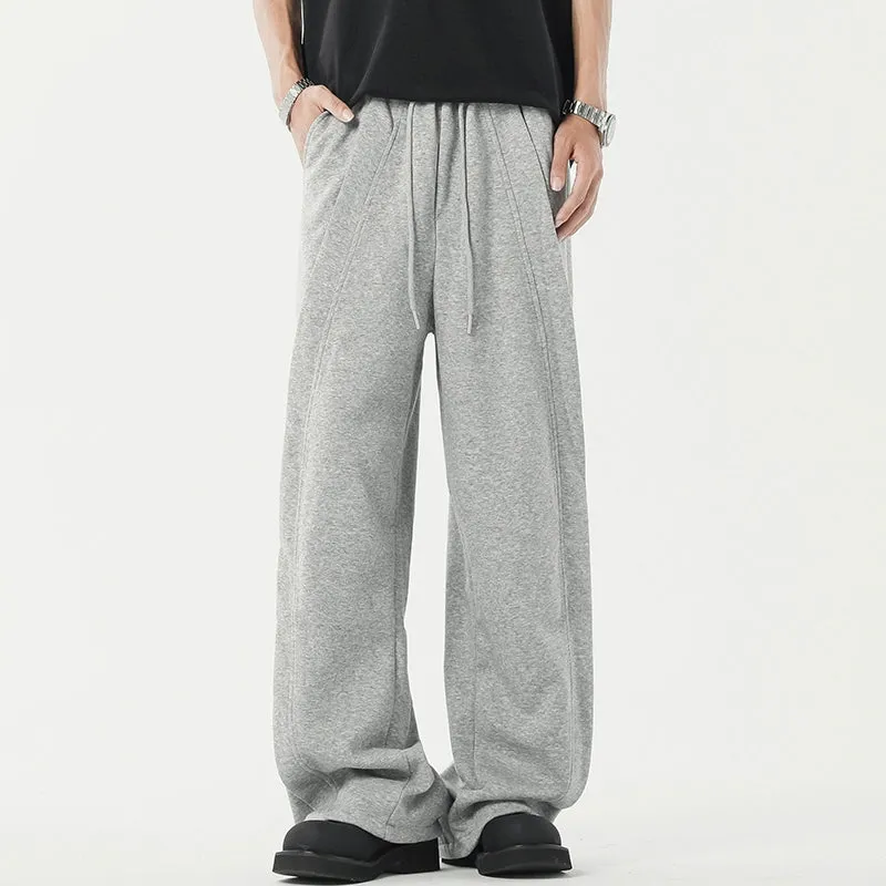Elastic Wide-Leg Sweatpants