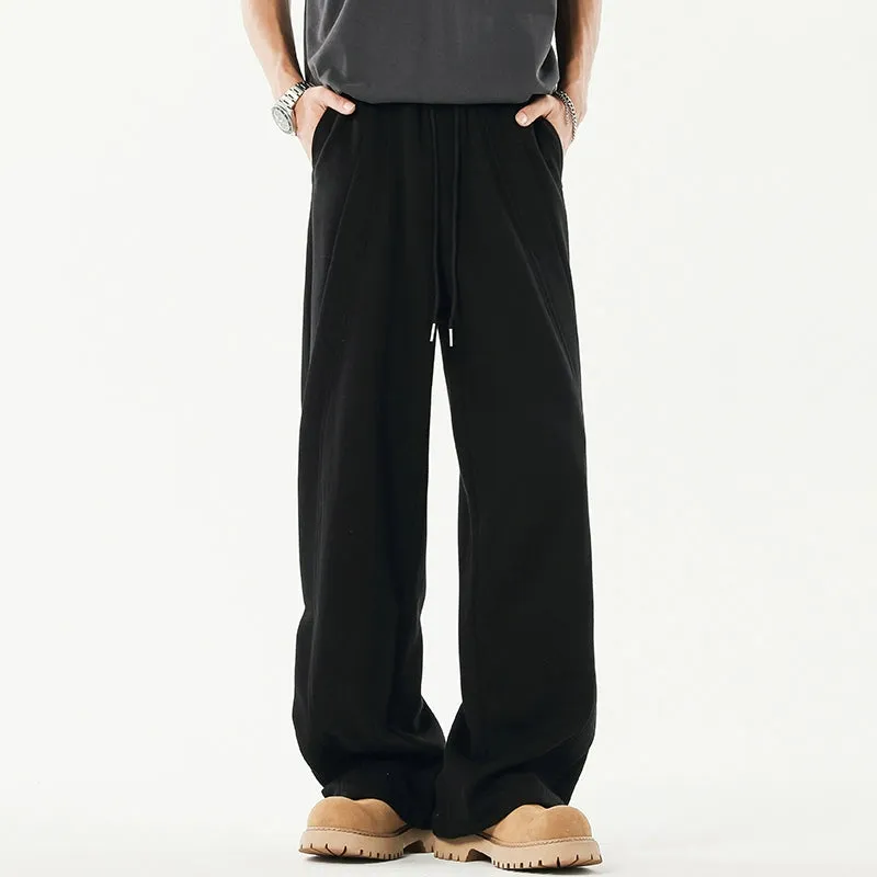 Elastic Wide-Leg Sweatpants