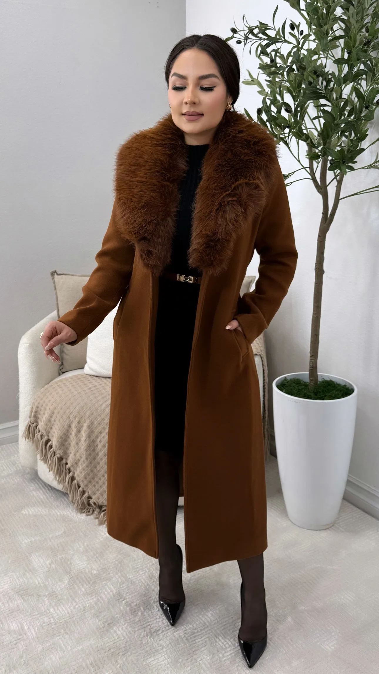 EMPIRE STATE CAMEL COAT