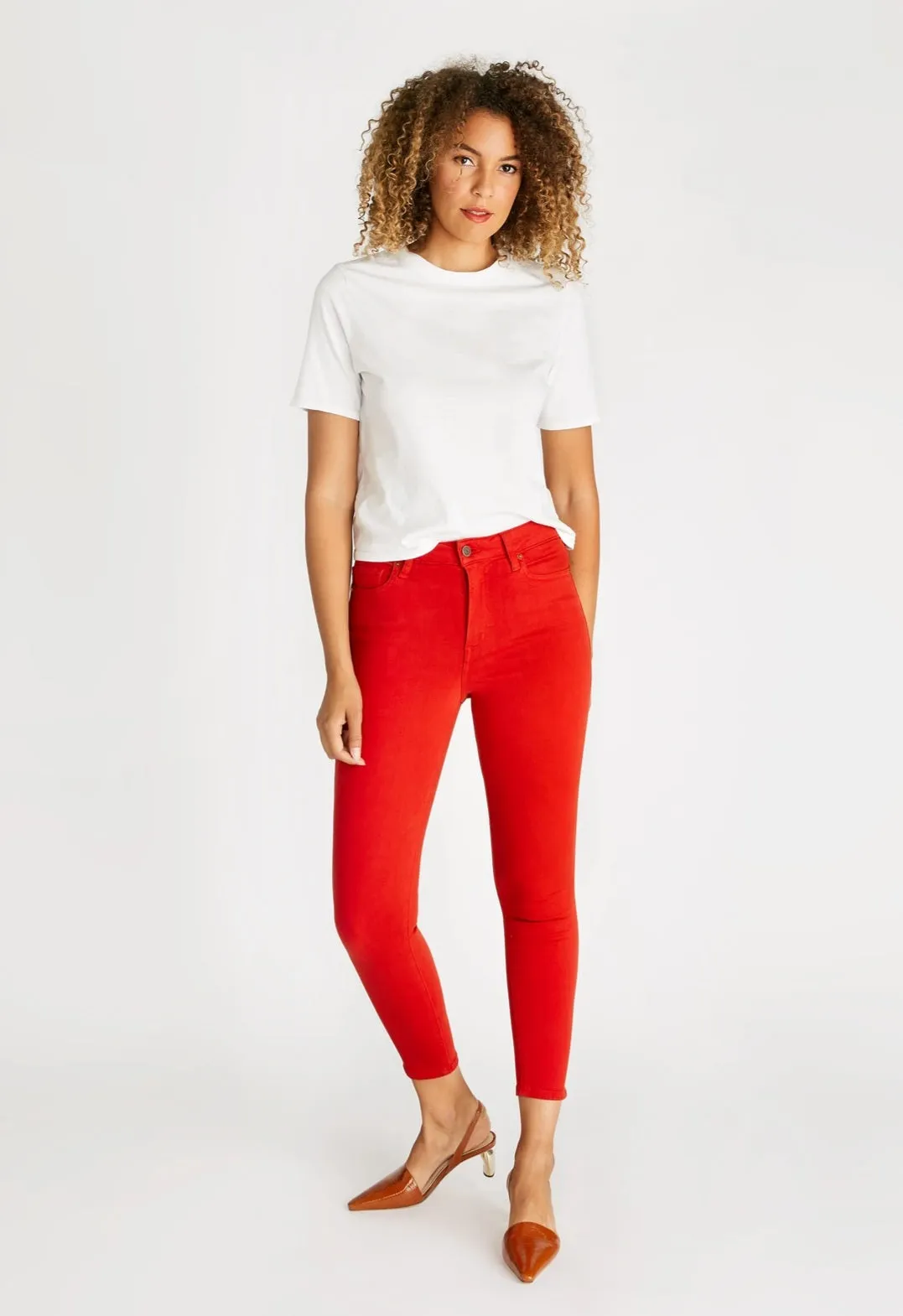 Etica Giselle Skinny Ankle Flame Denim Pants