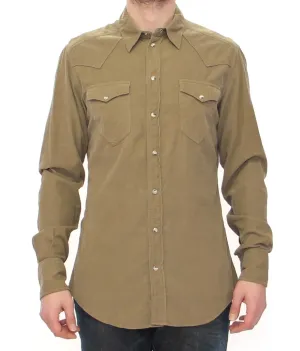 Exclusive Green Manchester Sicilia Casual Shirt