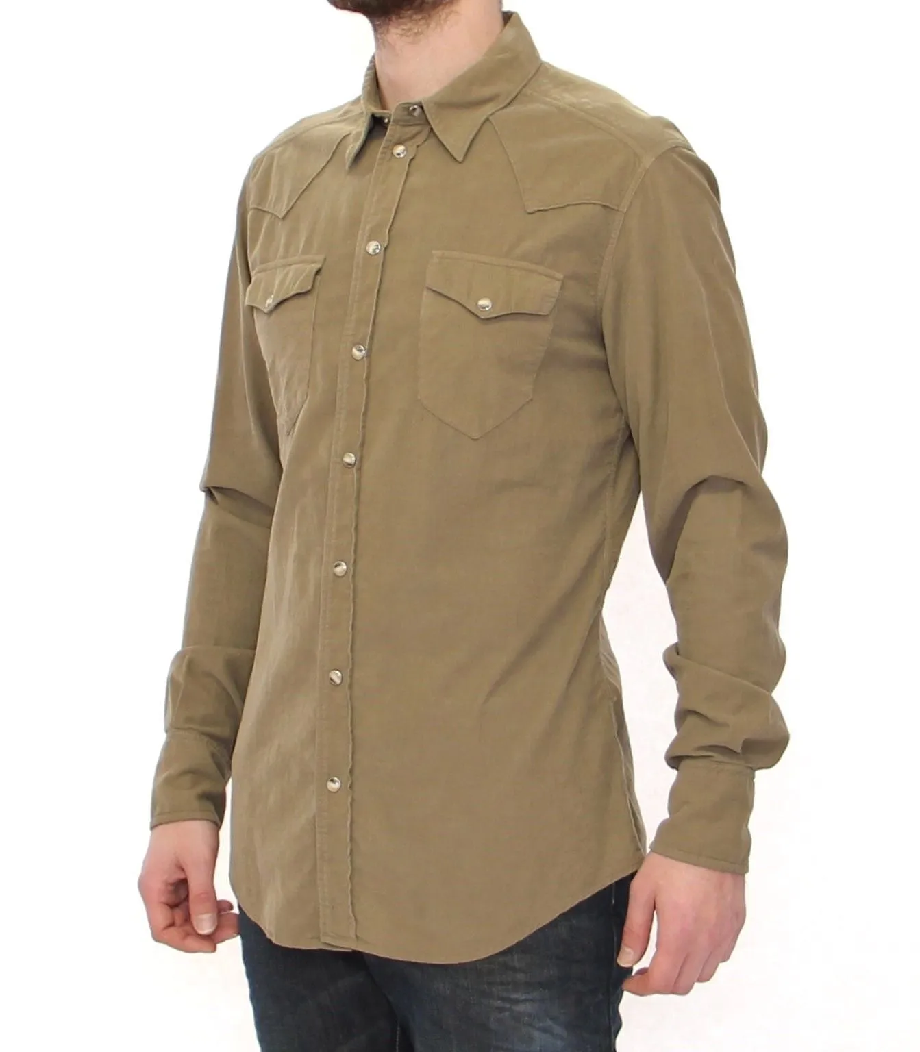 Exclusive Green Manchester Sicilia Casual Shirt