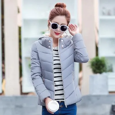 Fashion warm coat jacket thin Hooded women jacket coat for cold weather winter autumn spring coat jacket for warm outwear coat