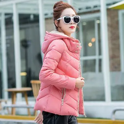 Fashion warm coat jacket thin Hooded women jacket coat for cold weather winter autumn spring coat jacket for warm outwear coat