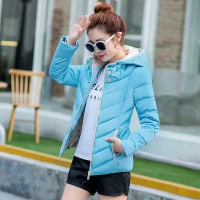 Fashion warm coat jacket thin Hooded women jacket coat for cold weather winter autumn spring coat jacket for warm outwear coat