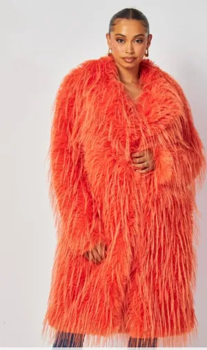 Faux Fur (Long) Orange only