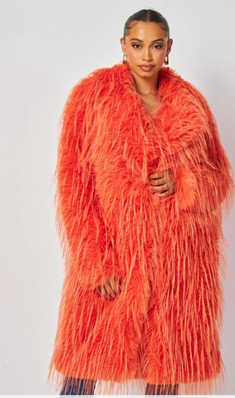 Faux Fur (Long) Orange only