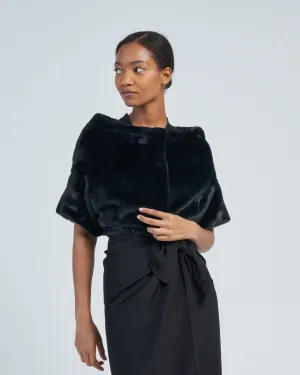 faux fur shrug