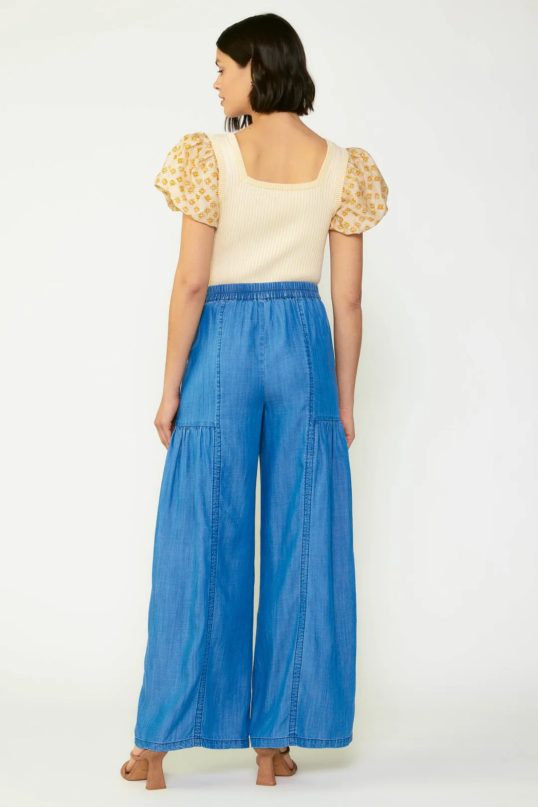 Feeling the Blues Chambray Wide Leg Pants
