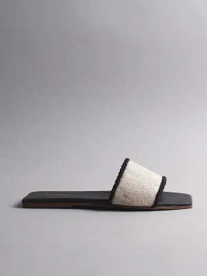 Finn Canvas Square Toe Slide