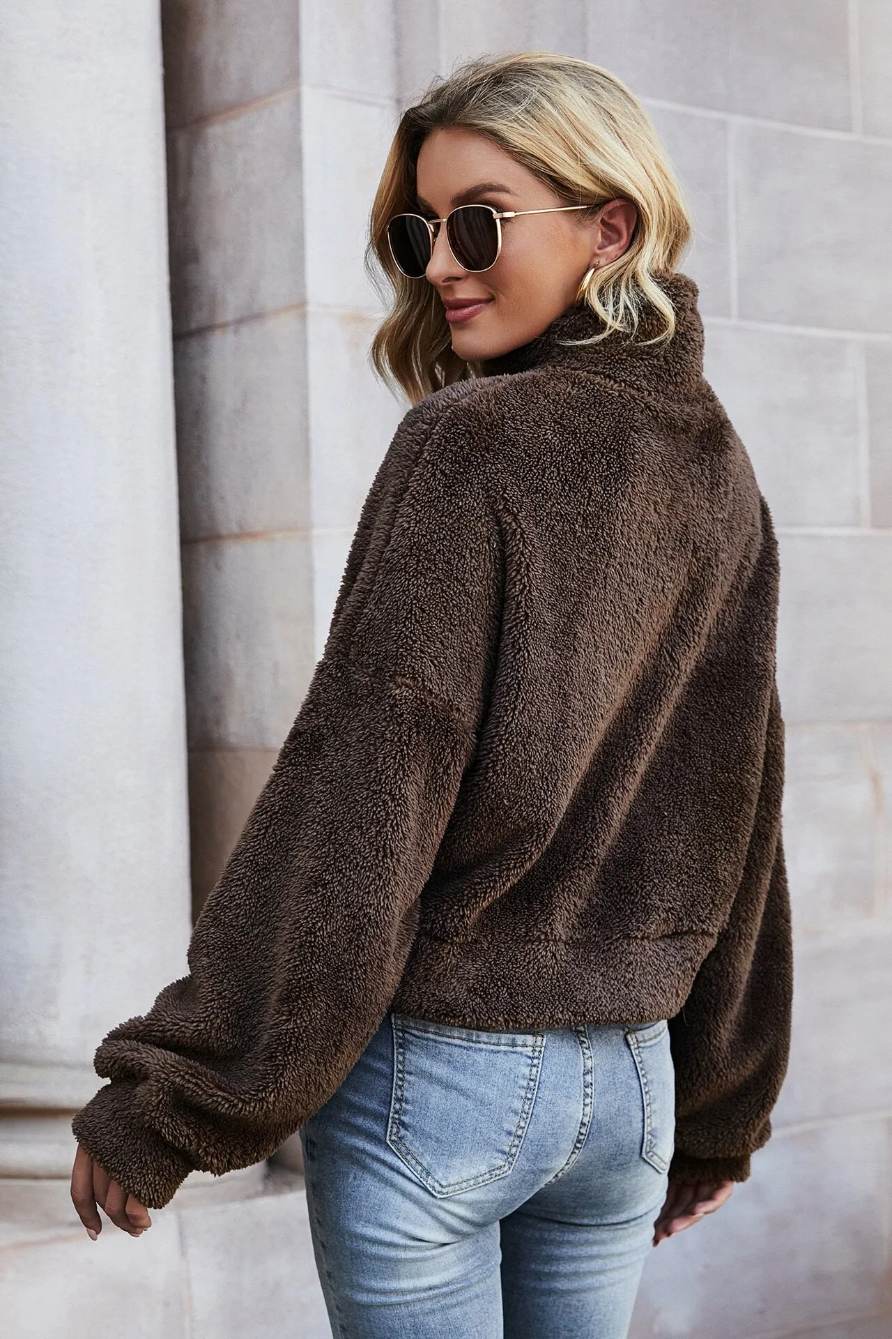 Fleece Thick Double-sided Collar Coat