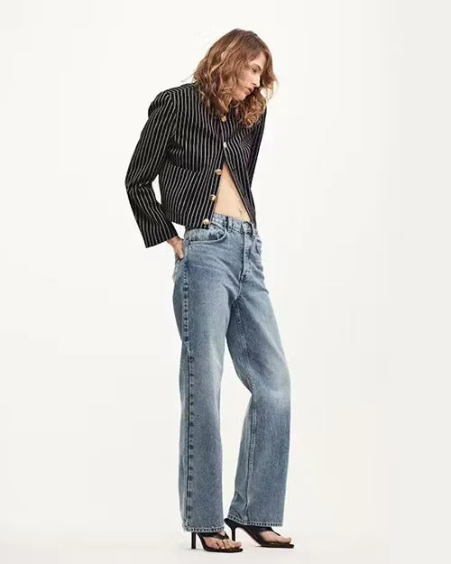 FRAME | The Slouchy Straight Jeans | Divine