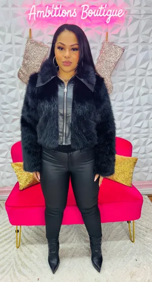 Fun fur jacket