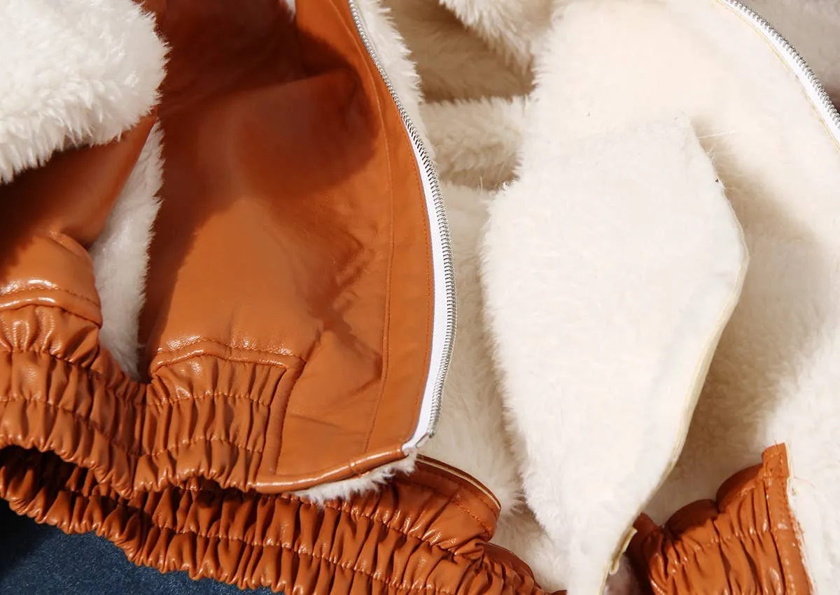 Fur Hooded Coat