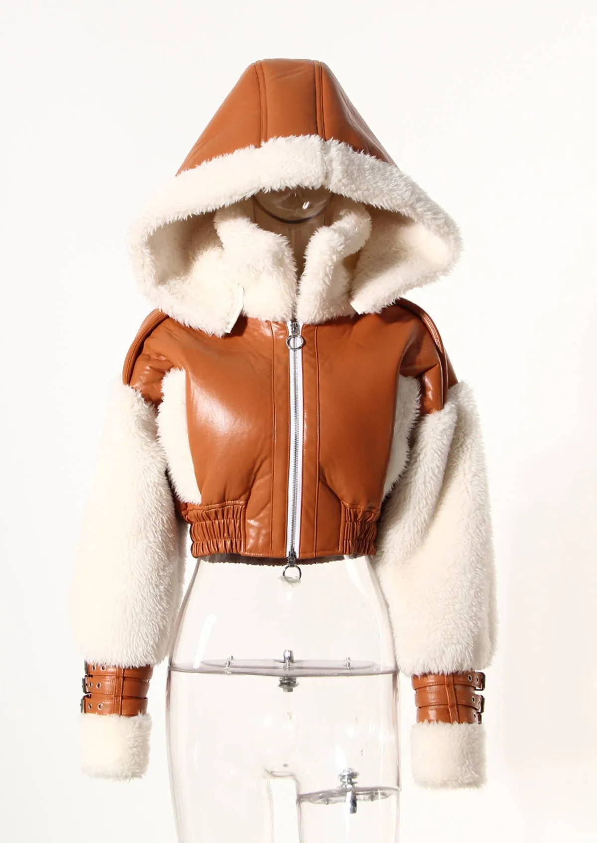 Fur Hooded Coat
