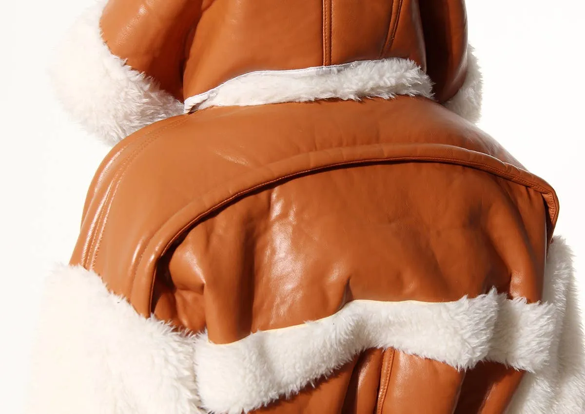 Fur Hooded Coat