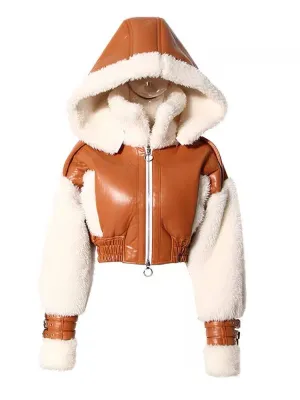Fur Hooded Coat