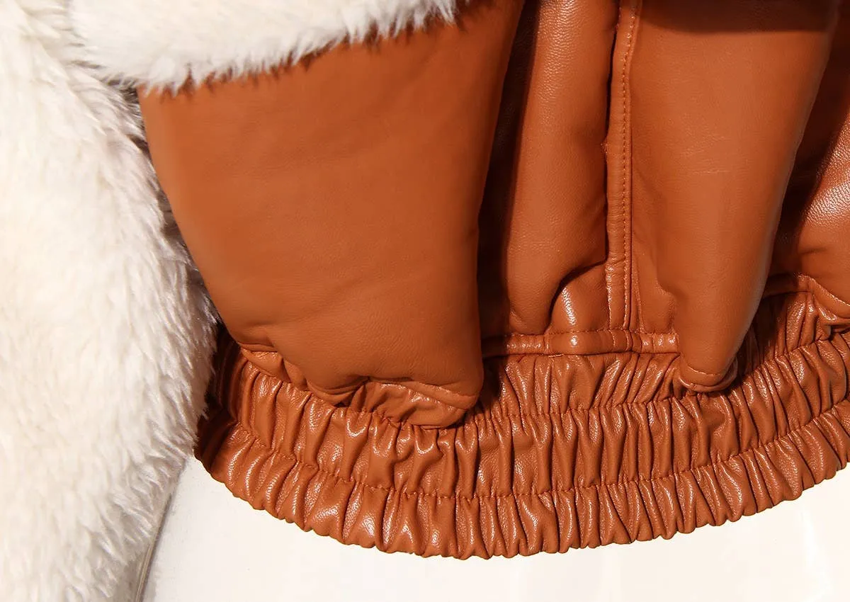 Fur Hooded Coat