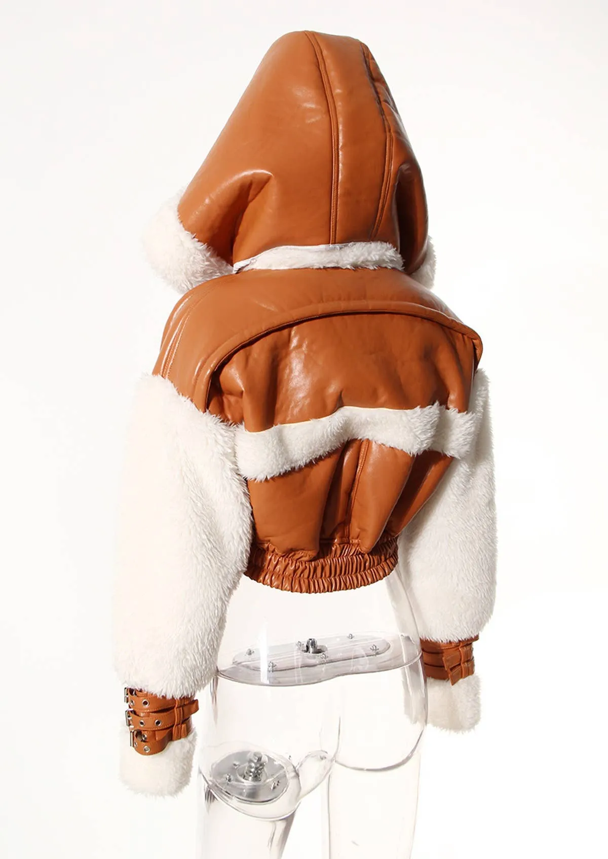 Fur Hooded Coat