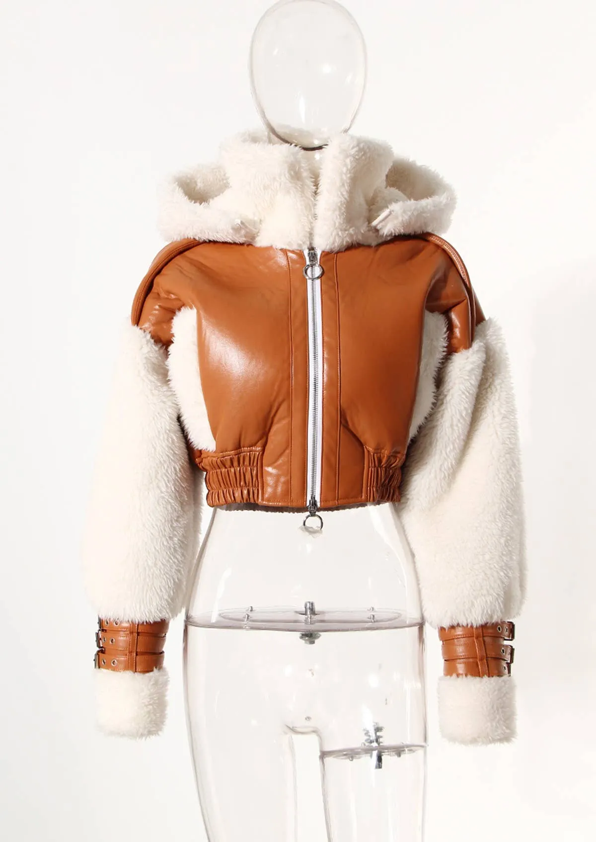 Fur Hooded Coat