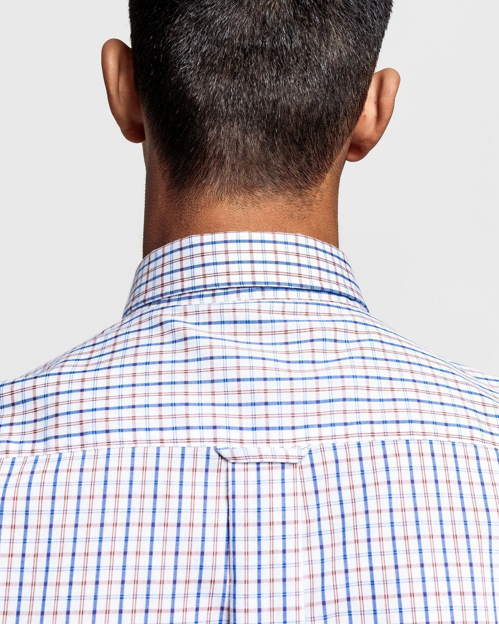 GANT College Blue Tech Prep Twill Check Button Down Shirt 3019230 Size M NWT
