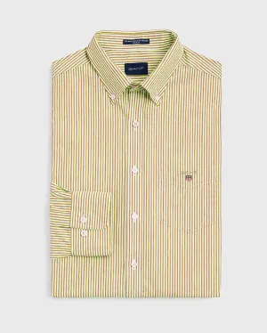 GANT Honey Gold Broadcloth Banker Button Down Shirt 3046500 Size M NWT