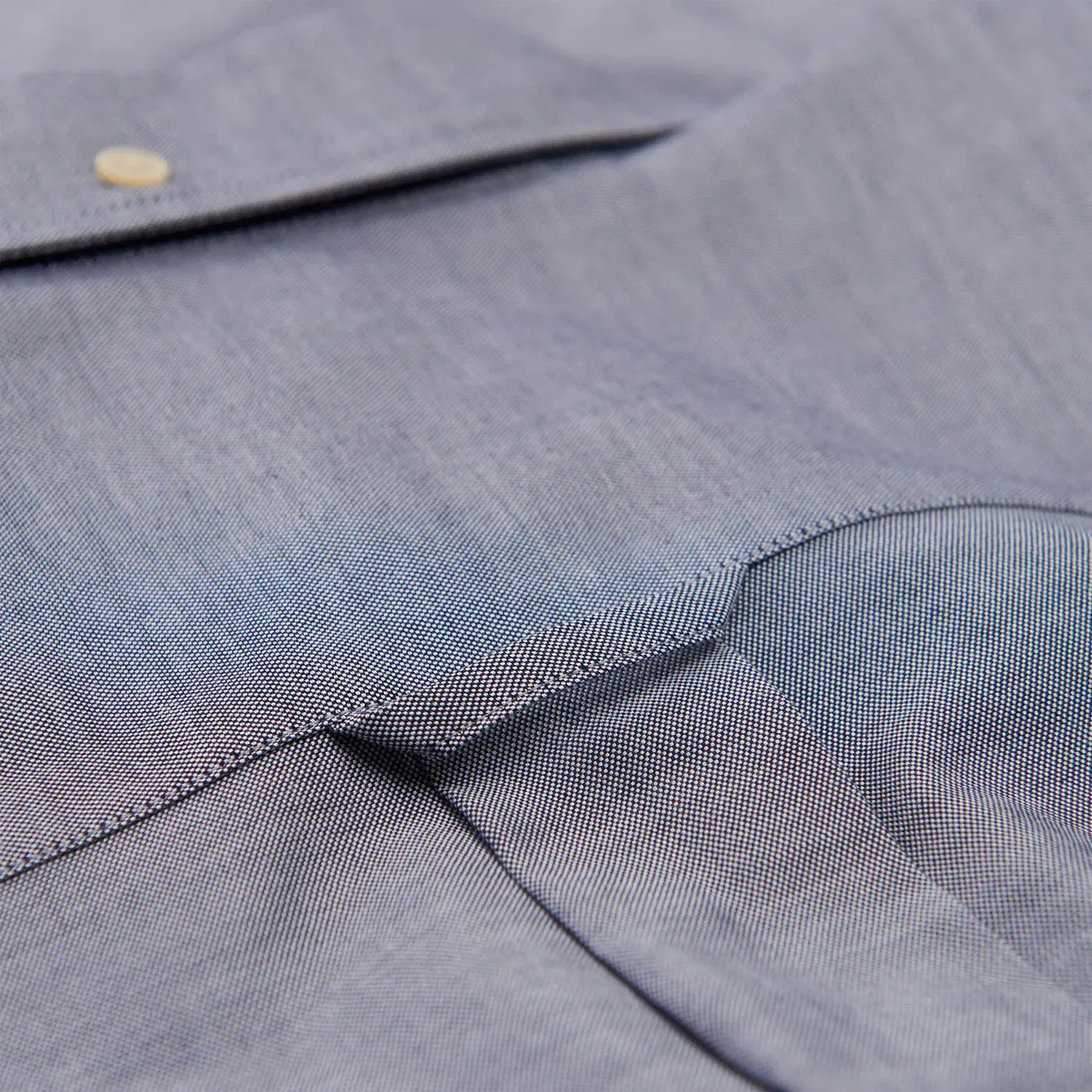 GANT Men's Classic Blue Eco Yarn Dyed PPO Button Down Shirt 3001910 Size M