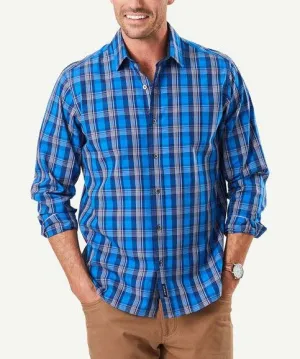 Gazman Casual Stretch Multi Check Shirt
