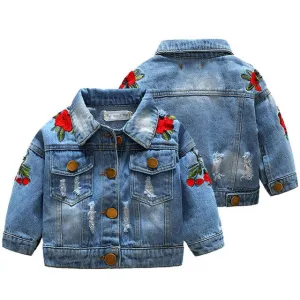 Girl Denim Jacket Coat