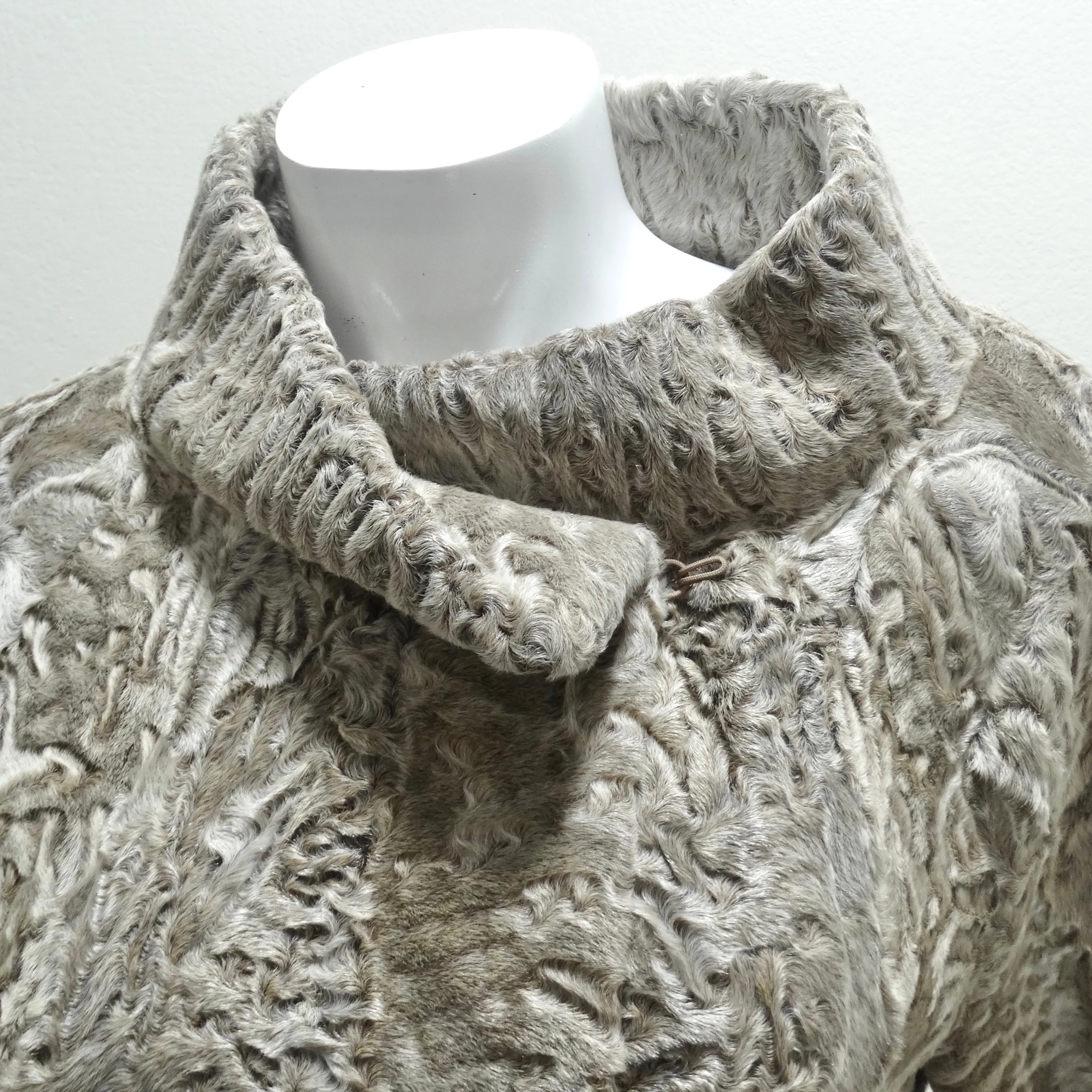 Giuliana Teso 1980s Chinchilla & Lamb Fur Jacket