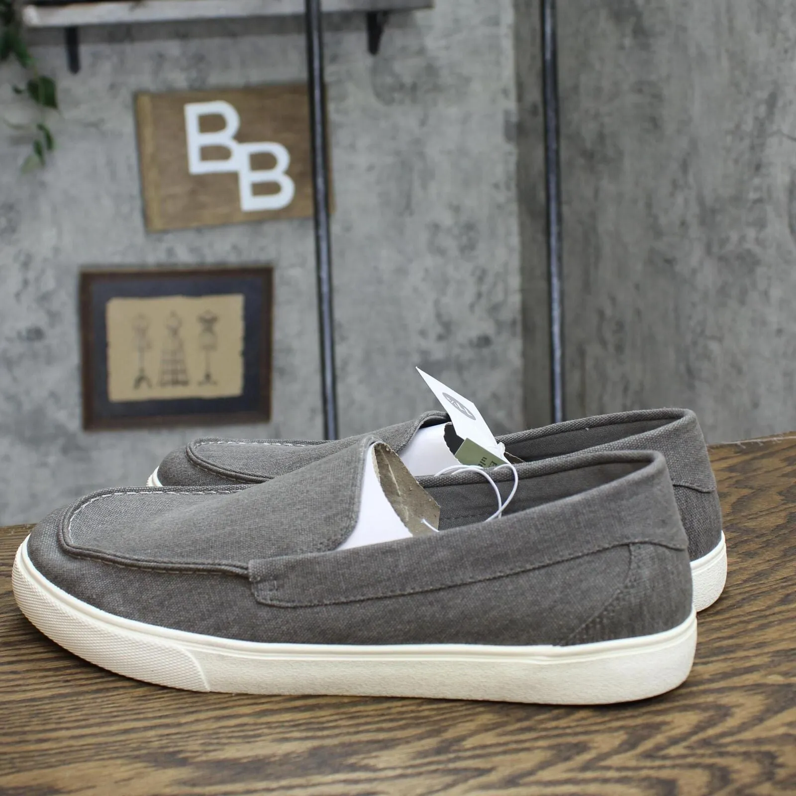 Goodfellow & Co Mens Gabe Canvas Sneakers 89470792 Gray 11.5