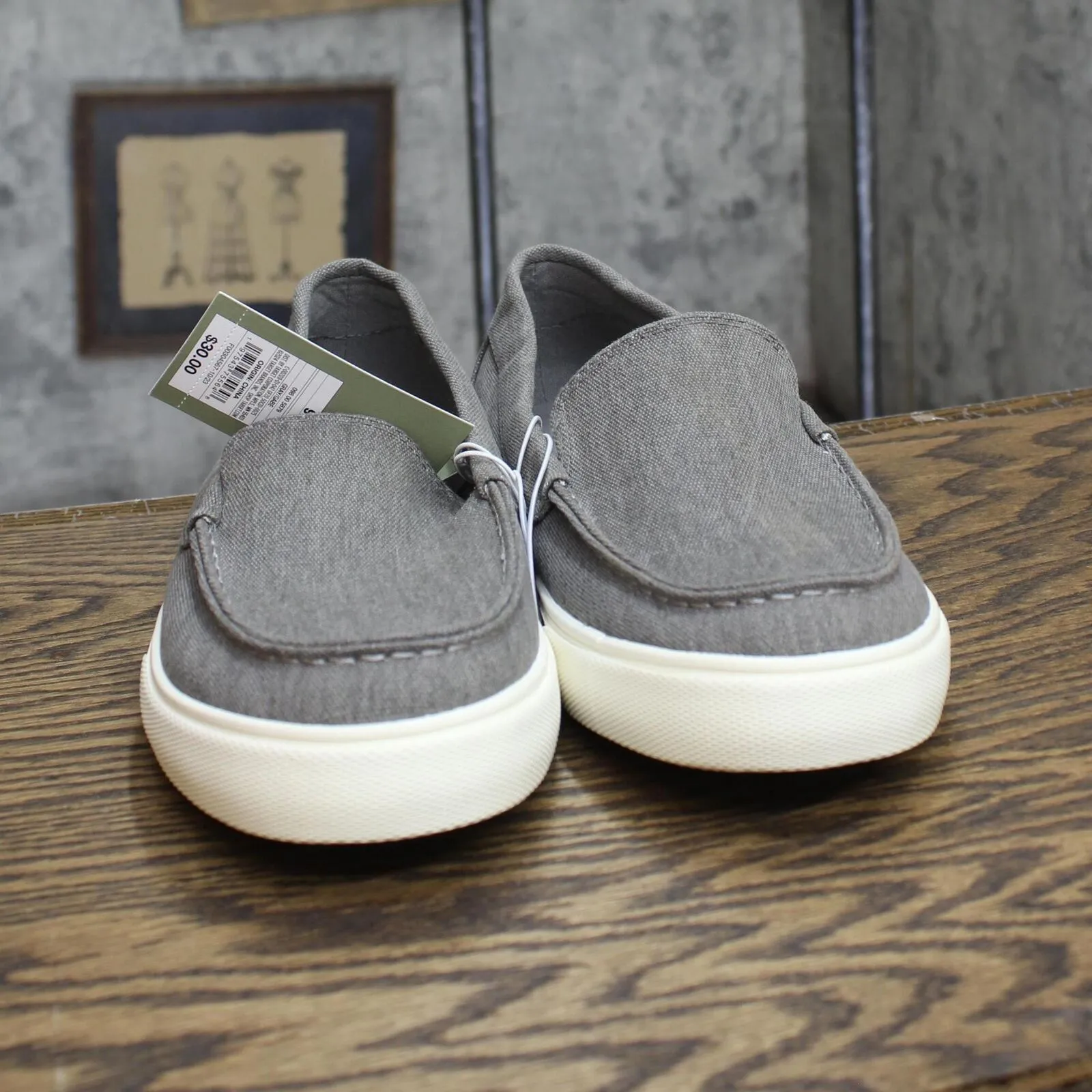 Goodfellow & Co Mens Gabe Canvas Sneakers 89470792 Gray 9