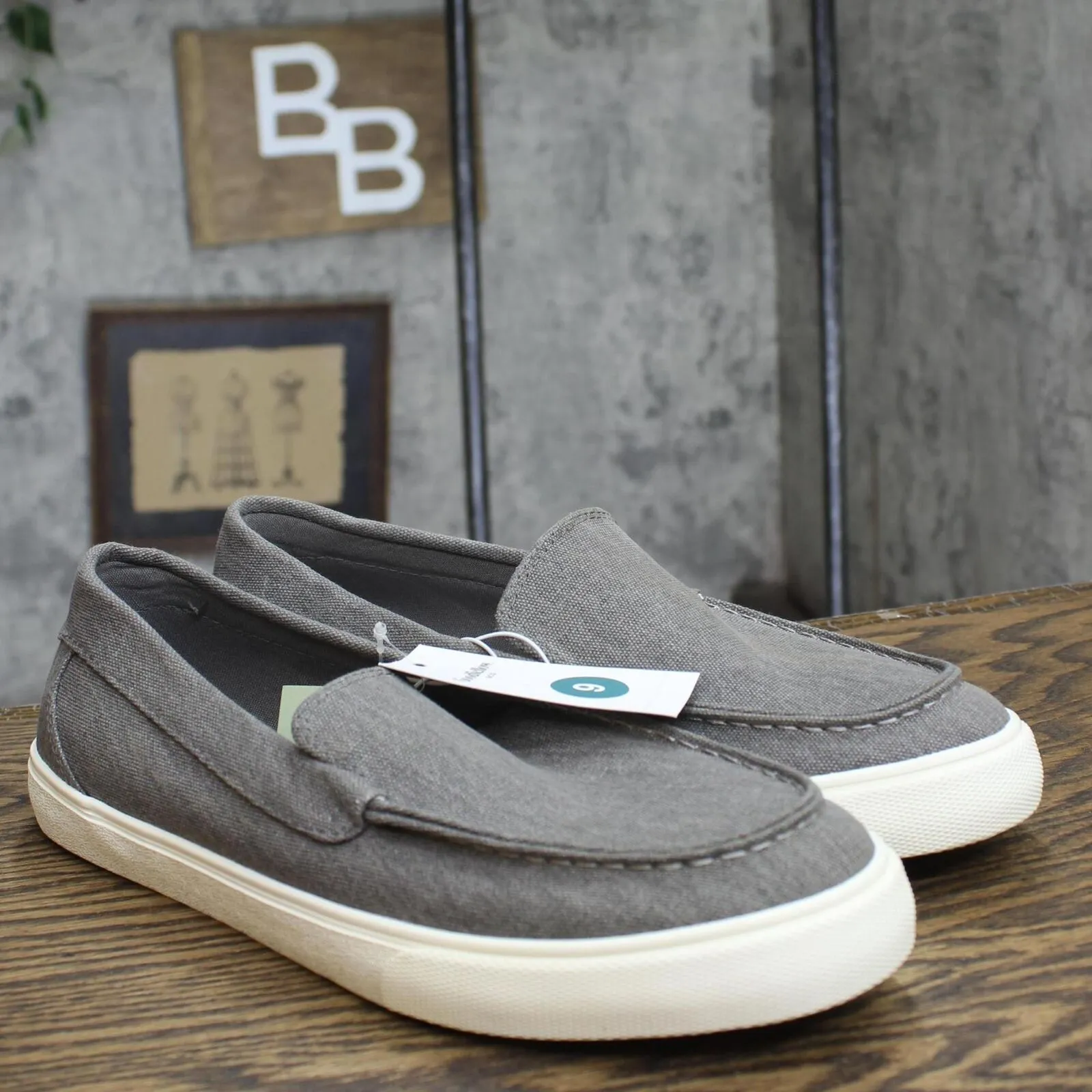 Goodfellow & Co Mens Gabe Canvas Sneakers 89470792 Gray 9