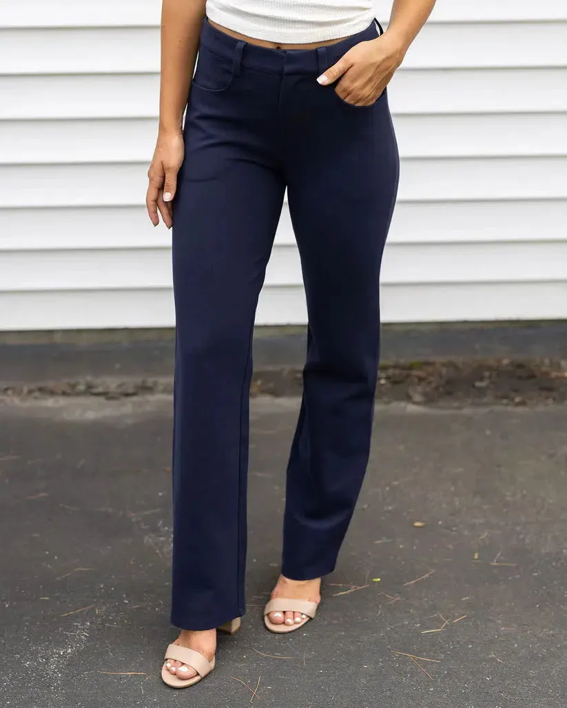 Grace & Lace Fab Fit Straight Leg Work Pant