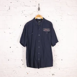 Harley Davidson Short Sleeve Shirt - Blue - XXL
