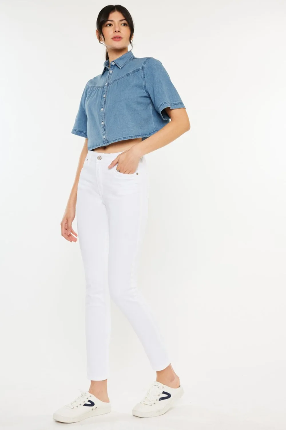 Hazel Blues® |  Kancan High Rise Ankle Skinny Jeans