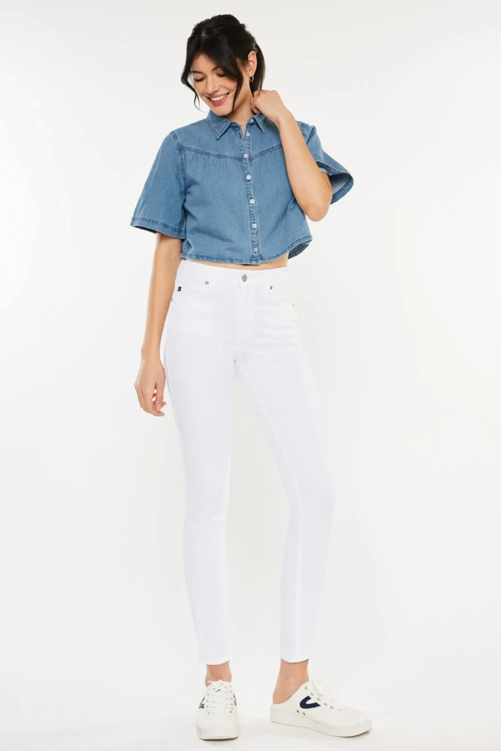 Hazel Blues® |  Kancan High Rise Ankle Skinny Jeans