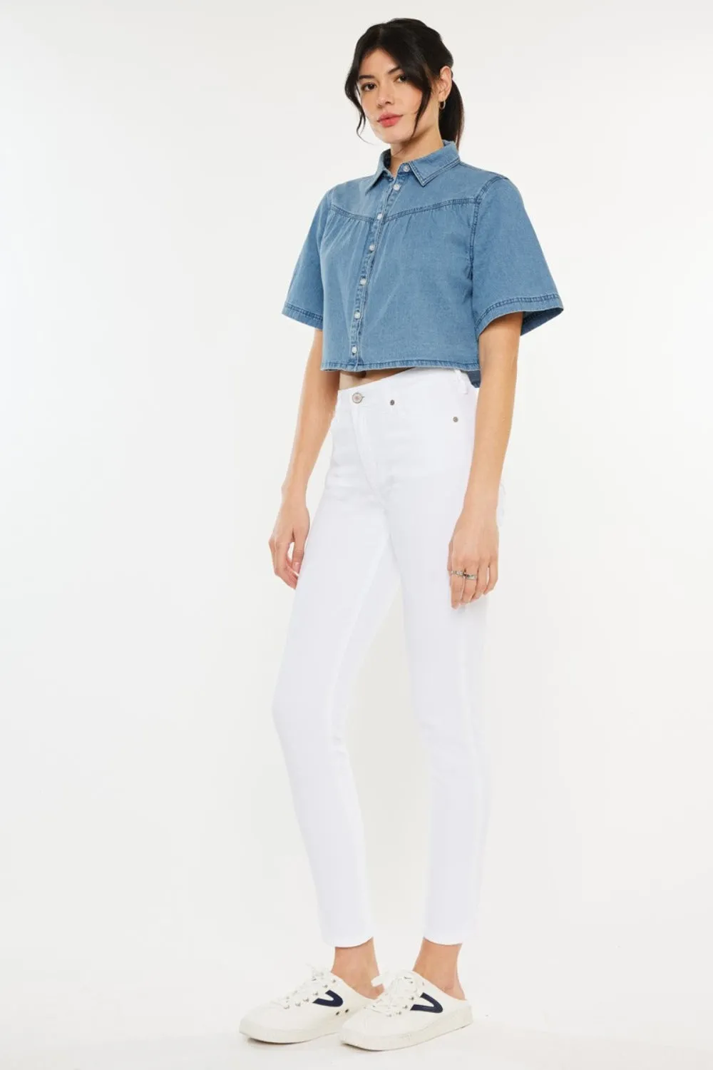 Hazel Blues® |  Kancan High Rise Ankle Skinny Jeans