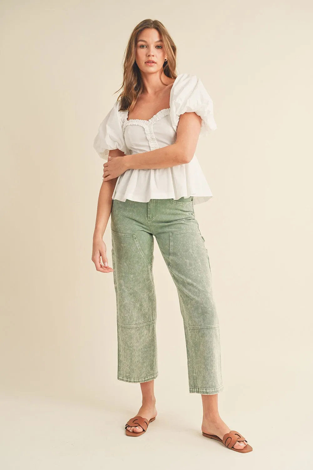 HIGH WAIST STRAIGHT LEG PANTS  // FINAL SALE