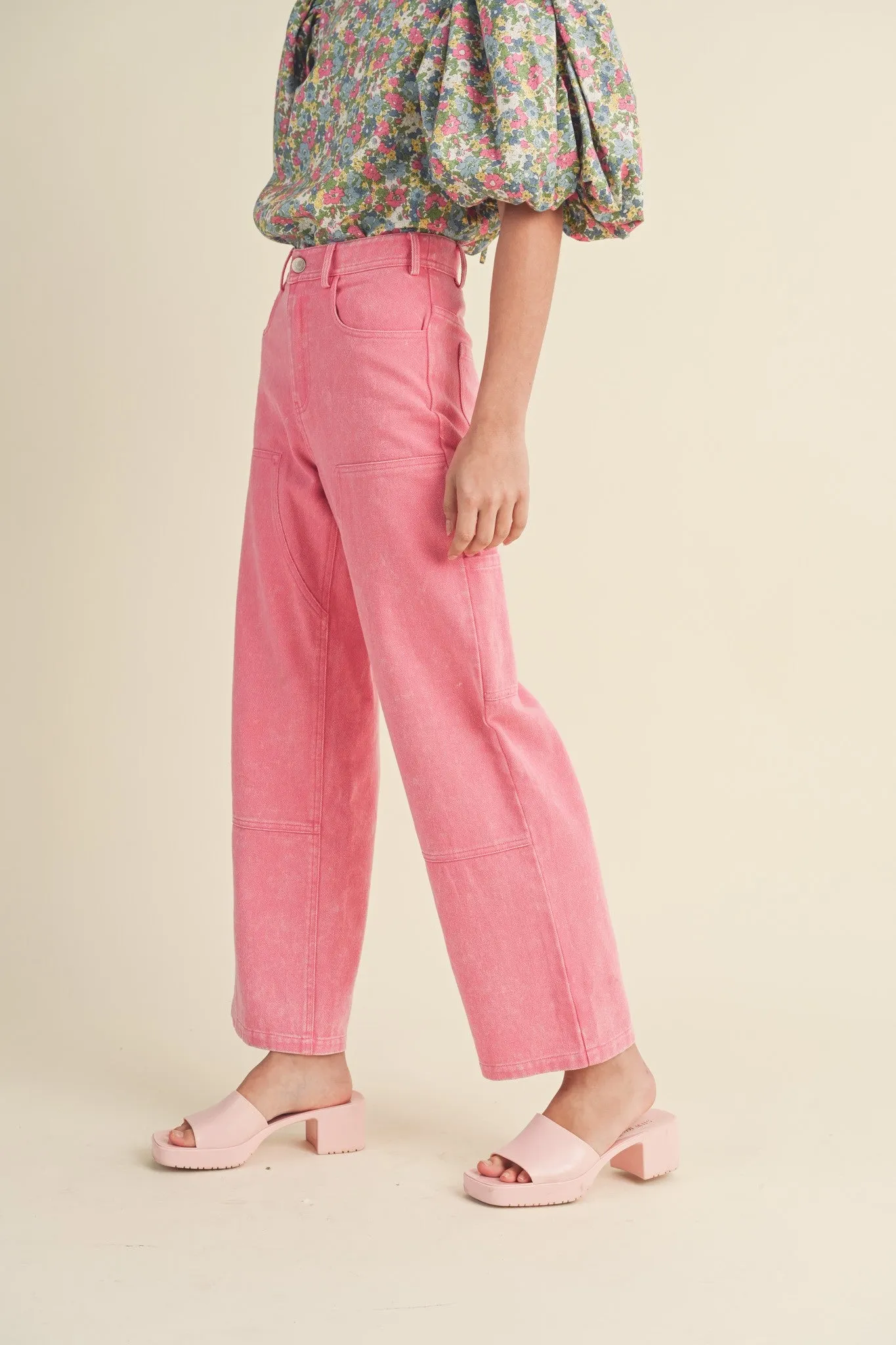 HIGH WAIST STRAIGHT LEG PANTS  // FINAL SALE