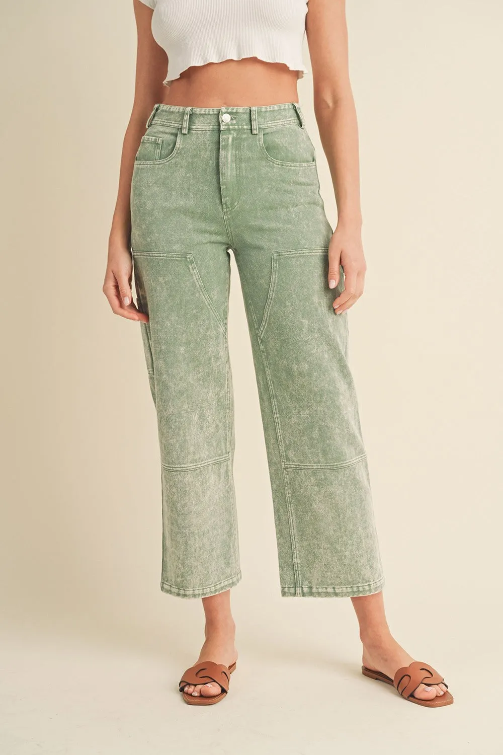 HIGH WAIST STRAIGHT LEG PANTS  // FINAL SALE