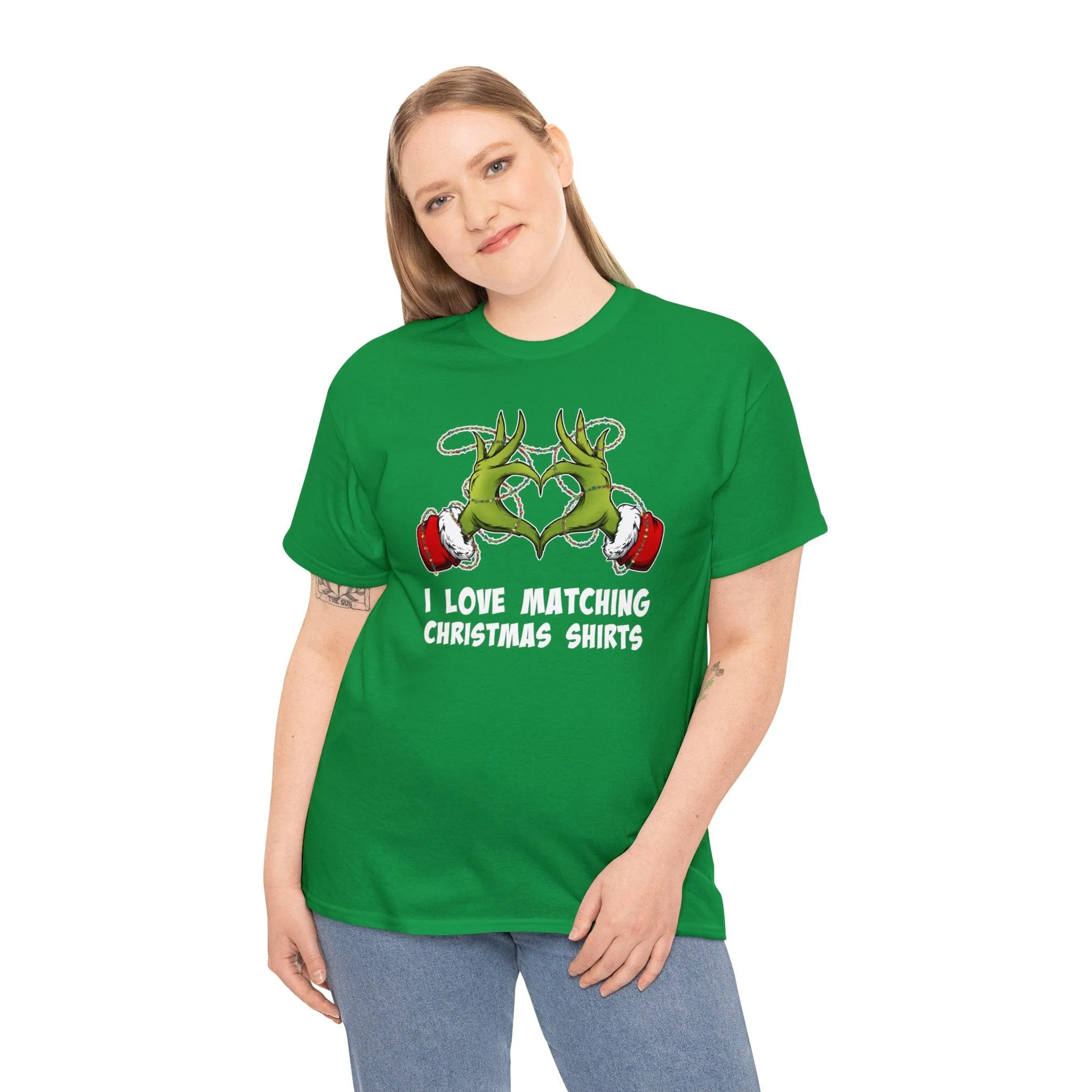 I Love Matching Christmas Shirts