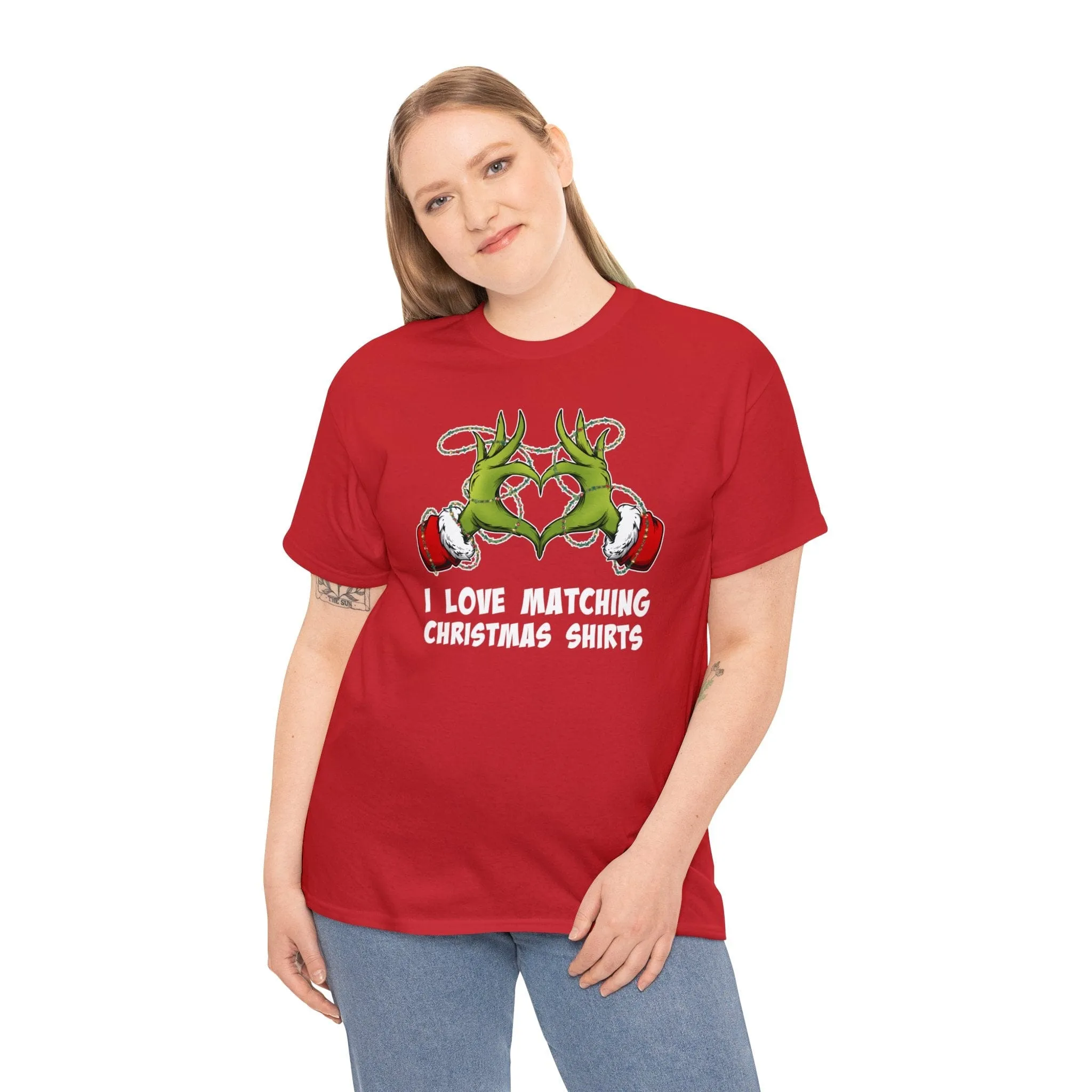 I Love Matching Christmas Shirts