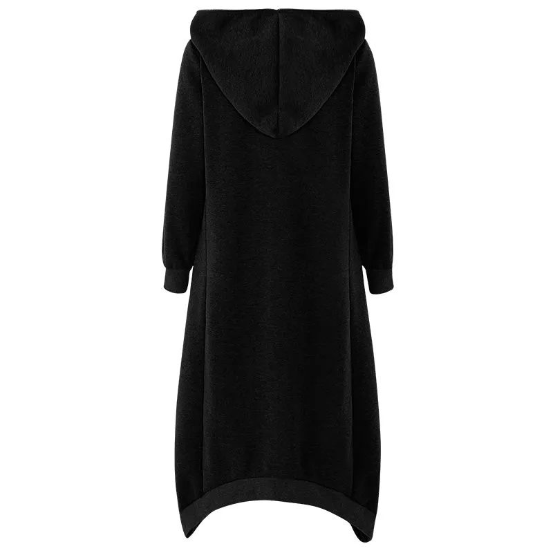 Irregular Asymmetric Boyfriend Long Coat